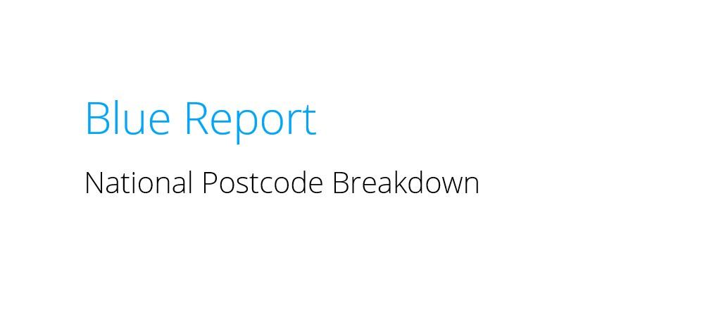 2023 Blue Report National Postcode Breakdown 